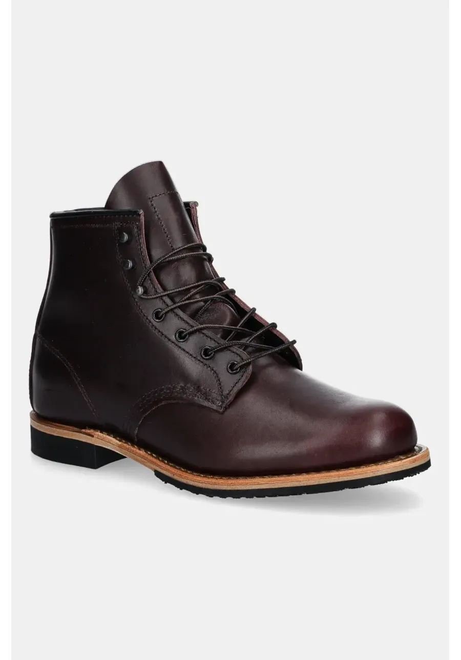 obrazek 1 Red Wing trzewiki skórzane męskie kolor bordowy