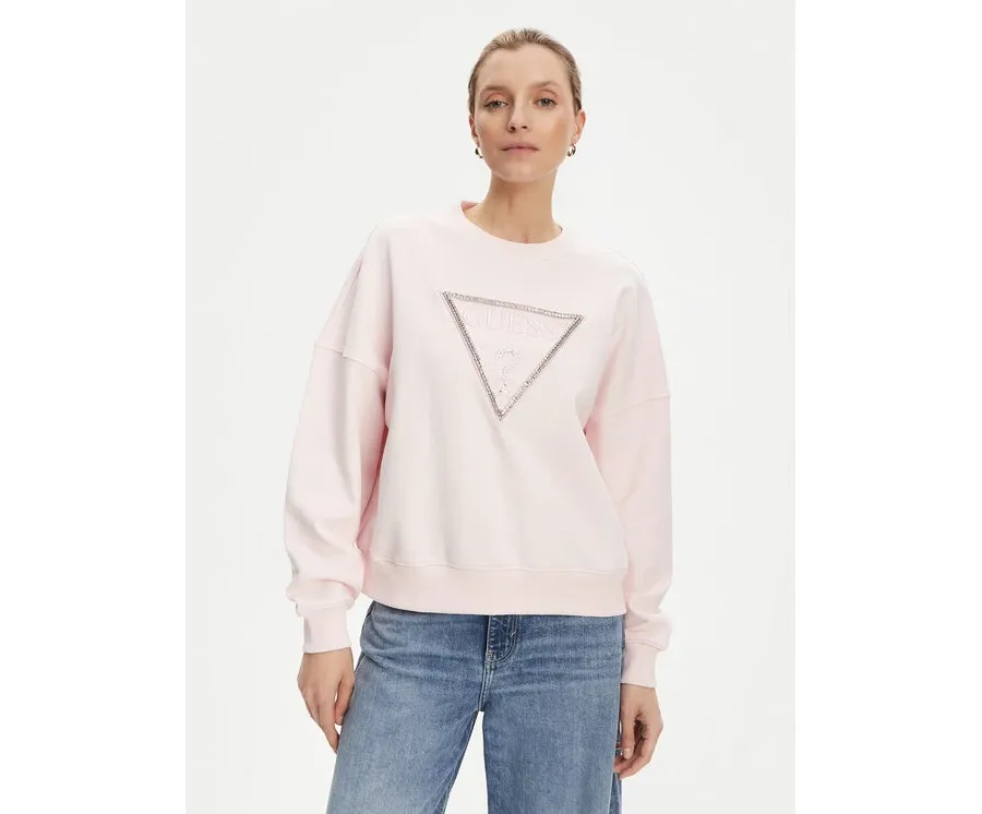 obrazek 1 Guess Bluza W5YQ04 KC8I0 Różowy Regular Fit