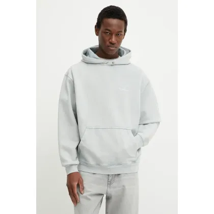 Zdjęcie Filling Pieces bluza bawełniana kolor szary z kapturem z nadrukiem 80699839980