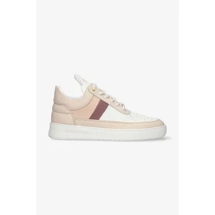 Zdjęcie Filling Pieces sneakersy skórzane Low Top Game kolor beżowy 10133151888