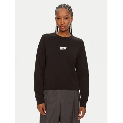 Zdjęcie KARL LAGERFELD Bluza 245W1813 Czarny Regular Fit