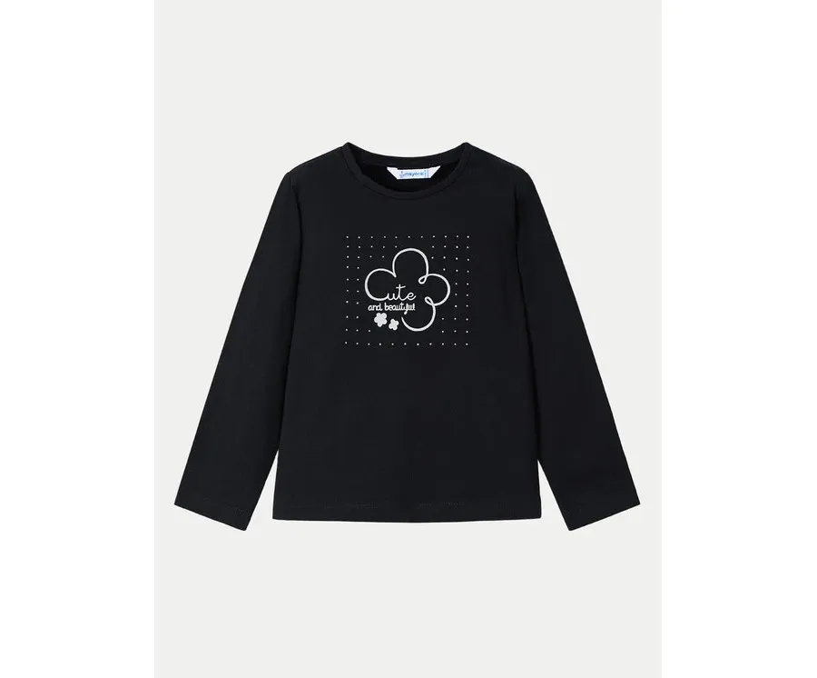 obrazek 1 Mayoral Bluzka 178 Czarny Regular Fit