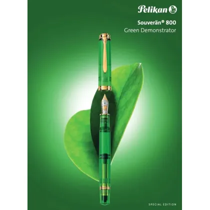 Zdjęcie Fantastyczne pióro wieczne Souveran 800 Green Demonstrator