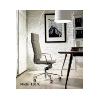 Picture Aluminum and leather office chair