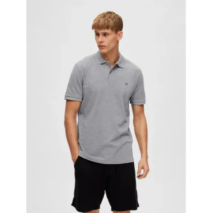 Zdjęcie Selected Homme Polo 16087839 Szary Regular Fit