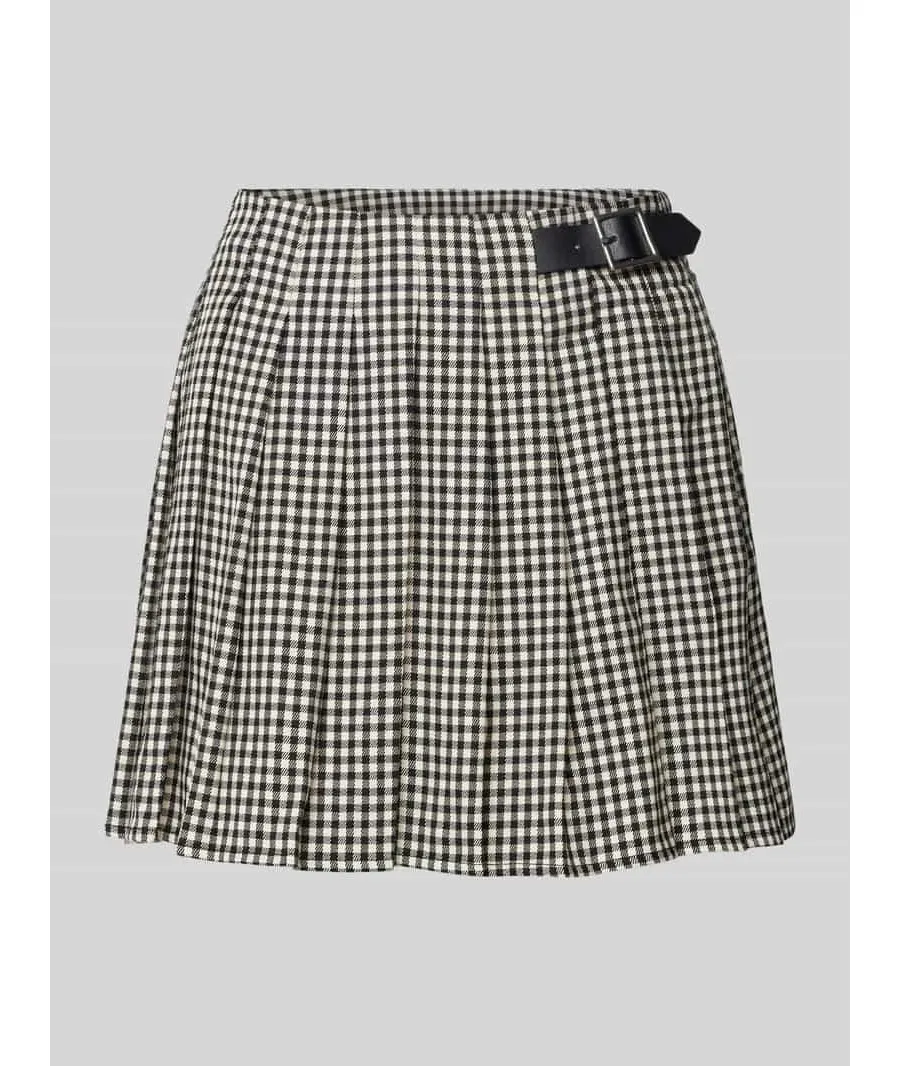 obrazek 1 Spódnica mini rozkloszowana z jednostronnymi plisami model ‘CATH’