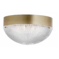 Picture Luxurious ceiling lamp with hand-cut round Italian crystal - Il Paralume Marina