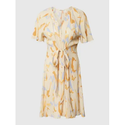 Zdjęcie Sukienka koszulowa z wiskozy ze wzorem na całej powierzchni