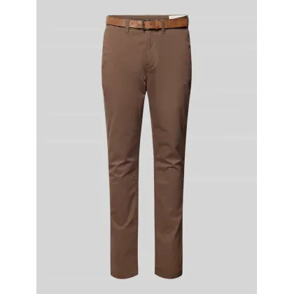 Zdjęcie Chinosy o kroju slim fit z paskiem