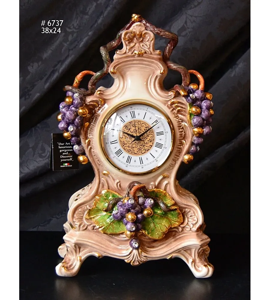 obrazek 1 Ekskluzywny zegar ceramiczny w stylu barokowym