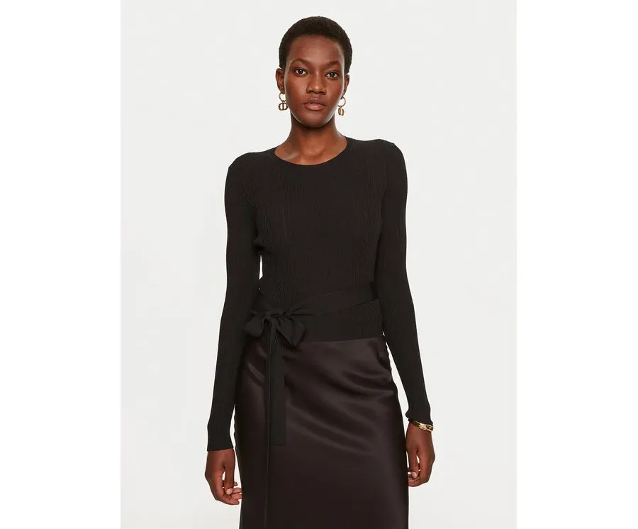 obrazek 1 TWINSET Sweter 242TP3040 Czarny Slim Fit