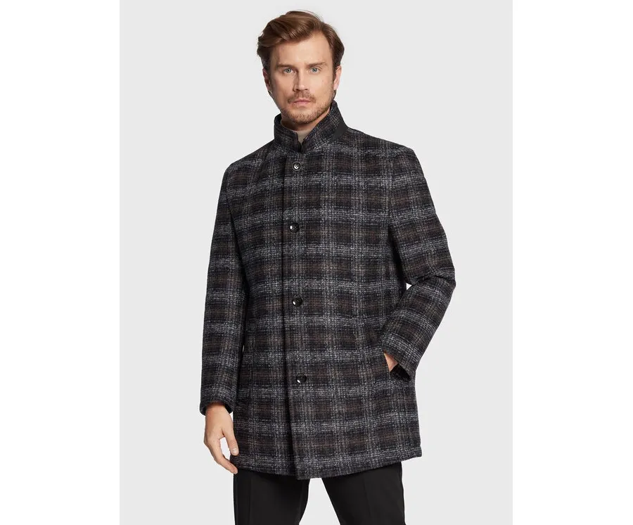 obrazek 1 Bugatti Płaszcz przejściowy 228728 24038 Granatowy Regular Fit
