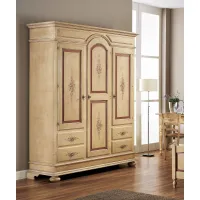Picture Original wardrobe with 3 doors, 4 drawers and 3 clothes rails - Zanini