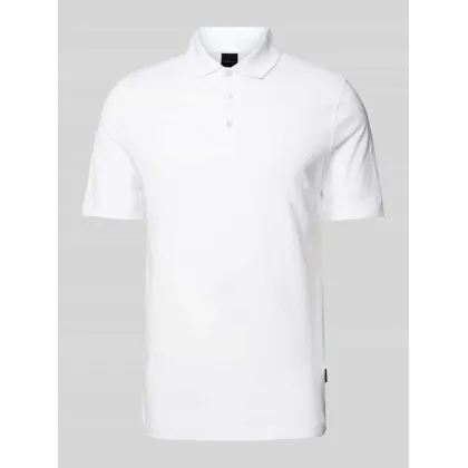 Zdjęcie Koszulka polo o kroju slim fit w jednolitym kolorze