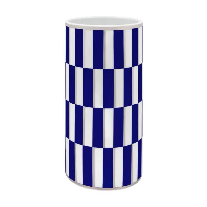 Zdjęcie Mały porcelanowy wazon z geometrycznym wzorem - Vista Alegre