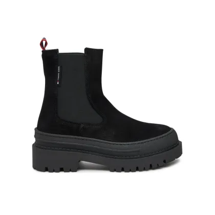 Zdjęcie Tommy Jeans Sztyblety Tjw Foxing Chelsea Suede EN0EN02631 Czarny