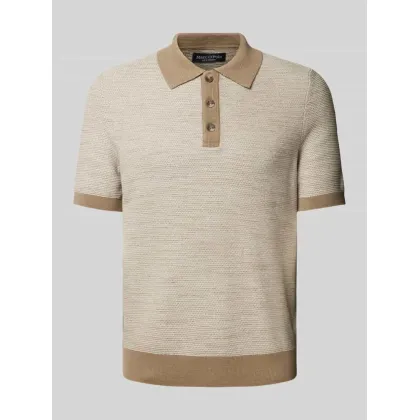 Zdjęcie Koszulka polo o kroju regular fit z prążkowanymi wykończeniami