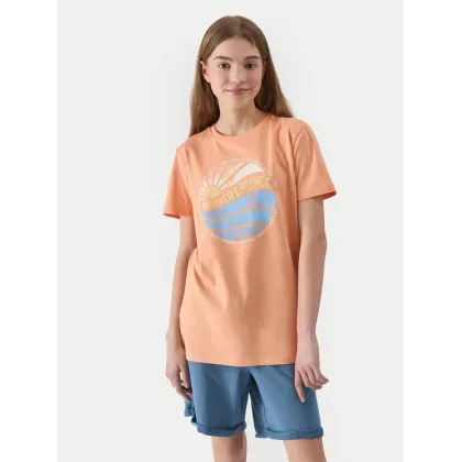 Zdjęcie 4F T-Shirt 4FJWSS24TTSHM1135 Pomarańczowy Regular Fit