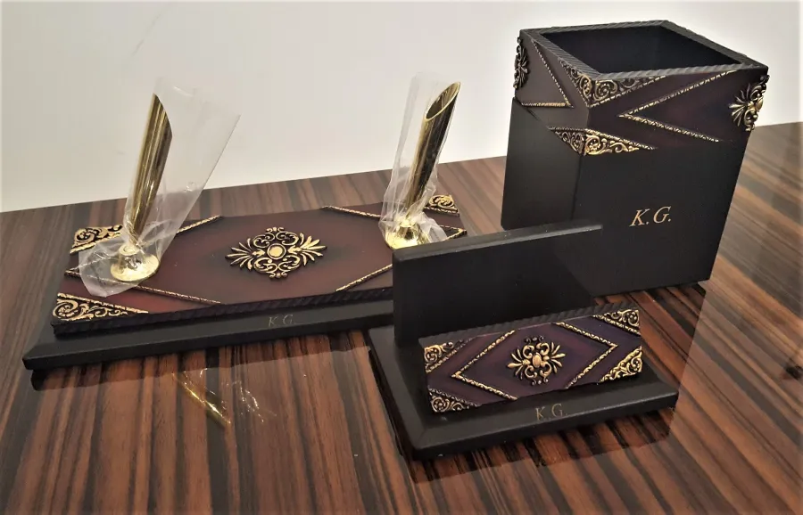 obrazek 3 Stylowy komplet na biurko managera Pan American