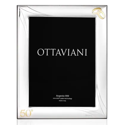 Zdjęcie Stylowa ramka na zdjęcia „50 lat razem” o wymiarach 18×24 cm