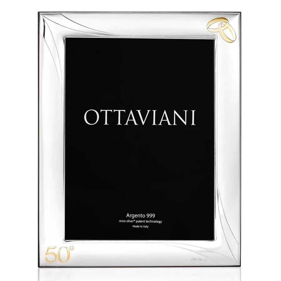 obrazek 1 Stylowa ramka na zdjęcia „50 lat razem” o wymiarach 18×24 cm