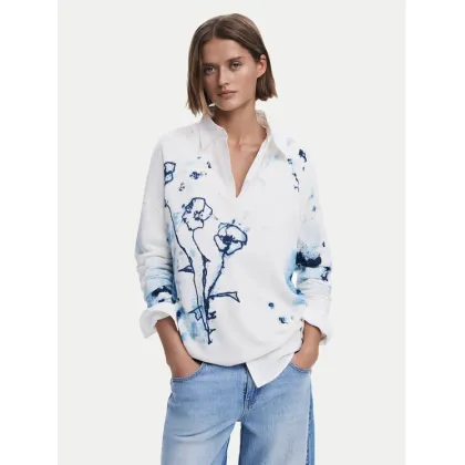 Zdjęcie Desigual Sweter 25SWJF33 Écru Regular Fit