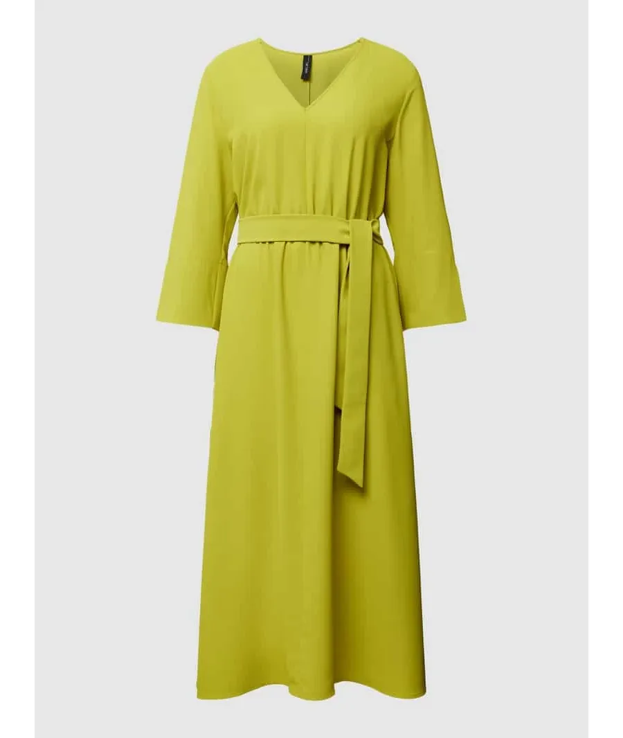 obrazek 1 Sukienka midi z dekoltem w serek