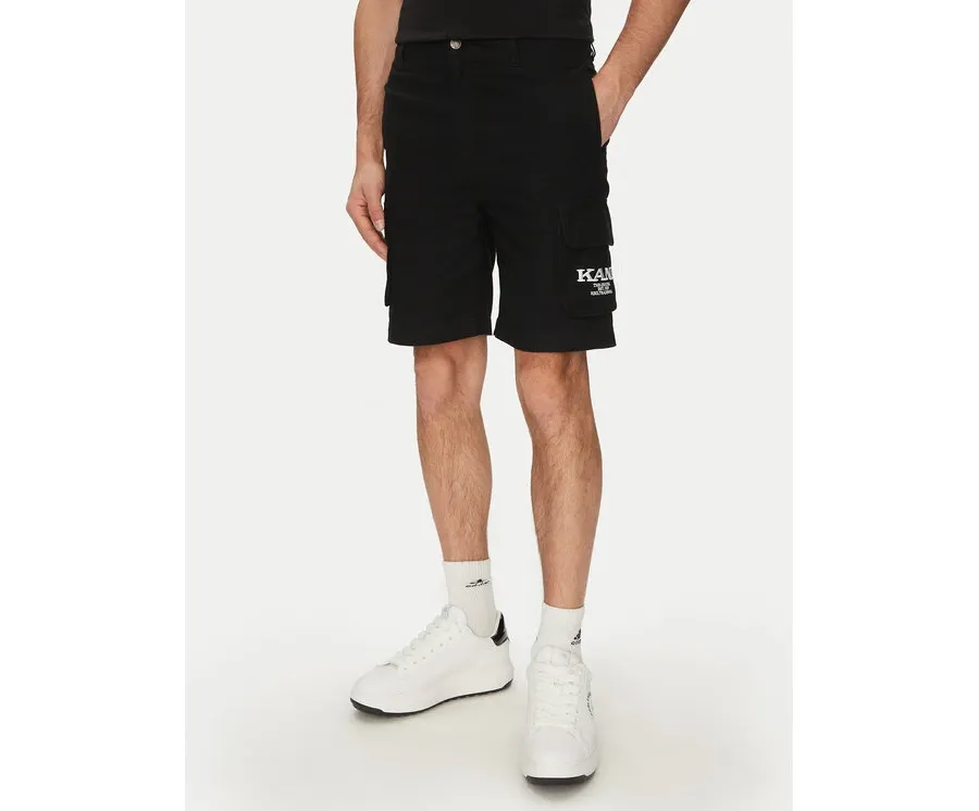 obrazek 1 Karl Kani Szorty materiałowe Retro Washed 6012261 Czarny Regular Fit