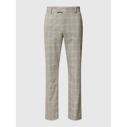 Zdjęcie Spodnie do garnituru o kroju slim fit ze wzorem w kratę glencheck model ‘NEIL’