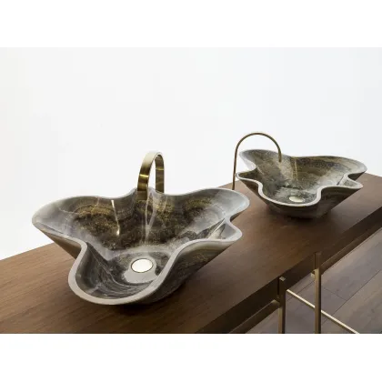 Zdjęcie Umywalka wykonana z marmuru do stylowej łazienki - Kreoo