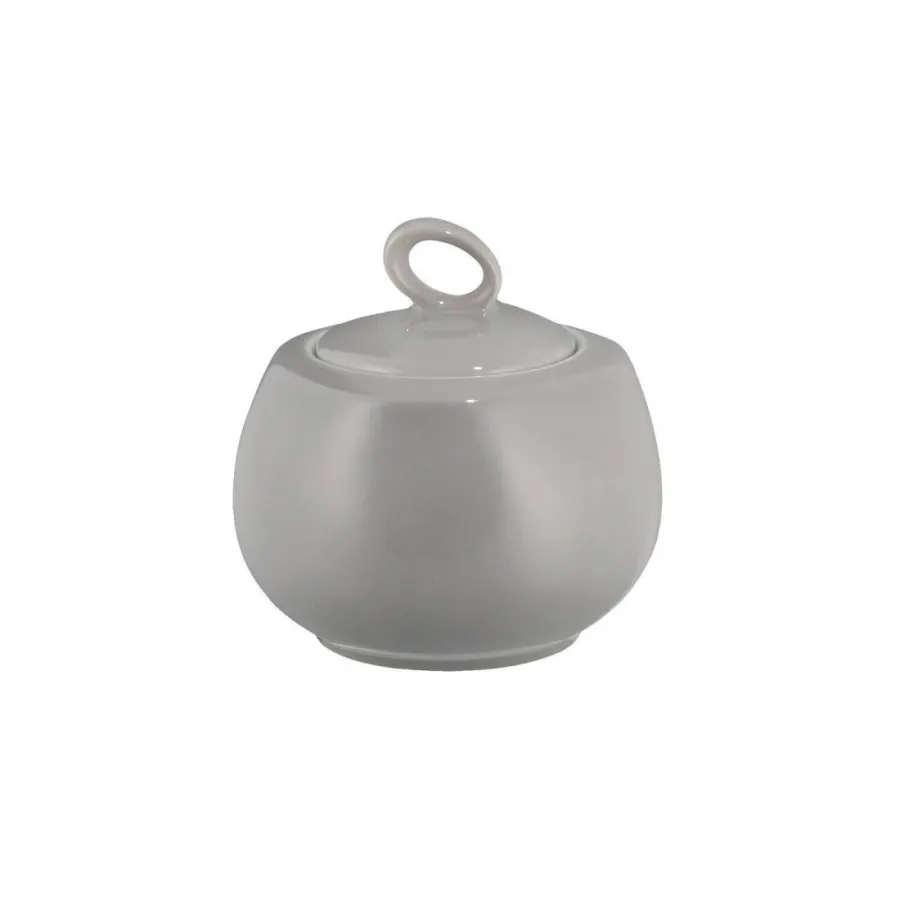 obrazek 1 Piękna porcelanowa cukiernica w kolorze kamienno szarym - Seltmann Weiden