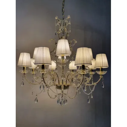 Zdjęcie Klasyczny kryształowy żyrandol z włoch