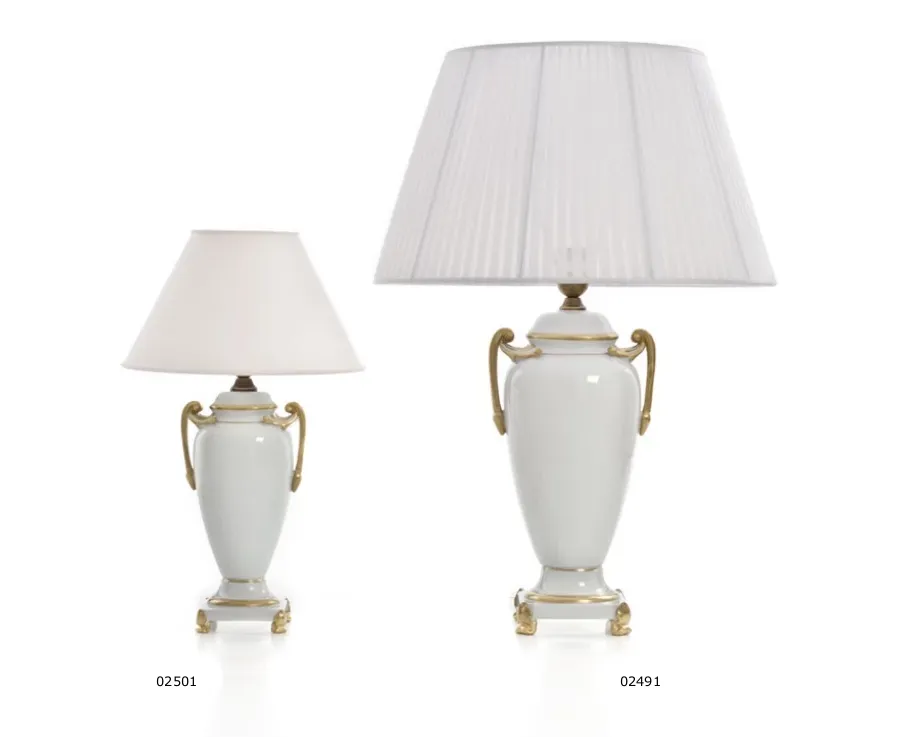 obrazek 2 Klasyczna lampa do sypialni z włoskiej porcelany