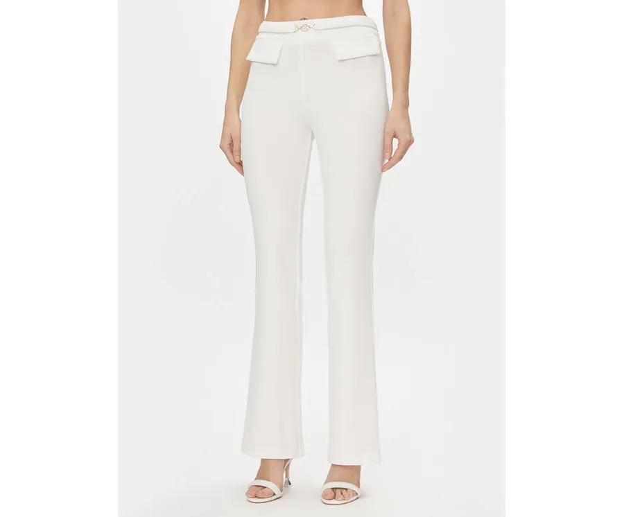 obrazek 1 Rinascimento Spodnie materiałowe CFC0117520003 Biały Bootcut Fit