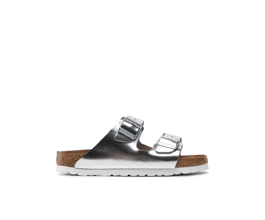 obrazek 1 Birkenstock Klapki Arizona Metallic 1005961 Srebrny