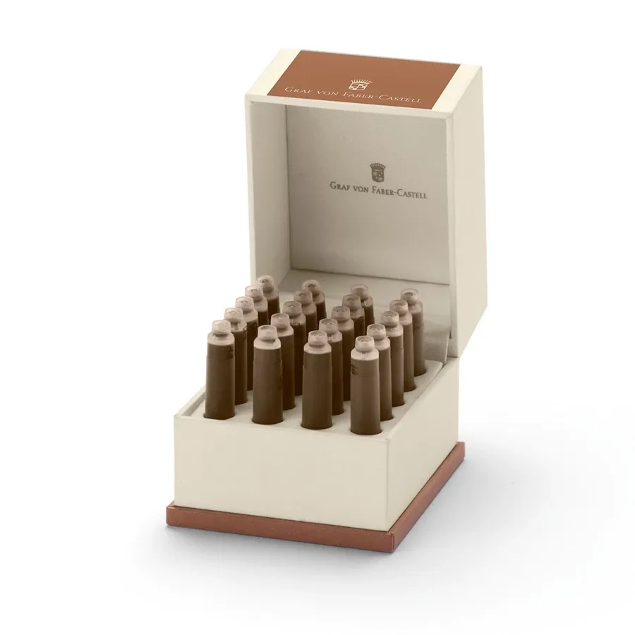 obrazek 1 Komplet nabojów do pióra w kolorze brązowym - Cognac Brown