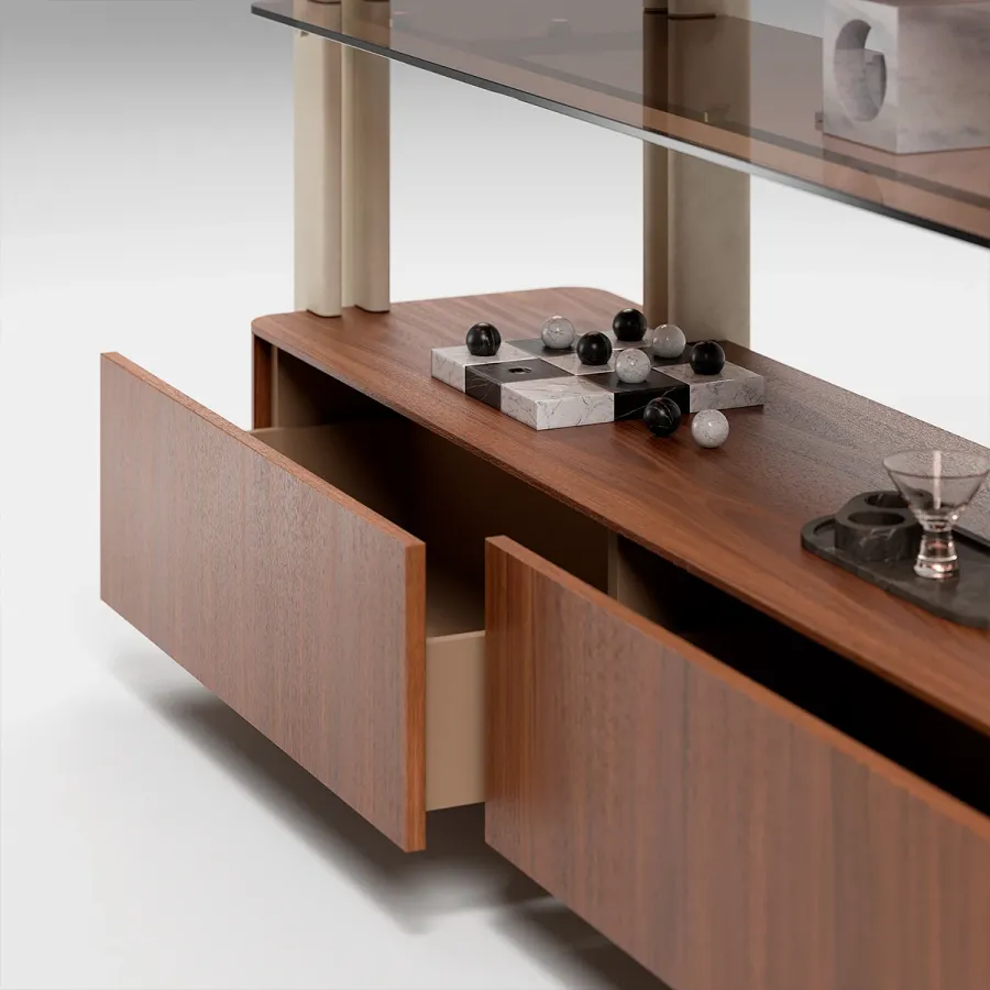 obrazek 23 Wspaniała włoska modernistyczna biblioteczka do salonu lub gabinetu