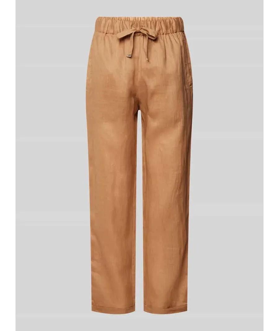 obrazek 1 Spodnie materiałowe o kroju tapered fit z tunelem model ‘Timpa’