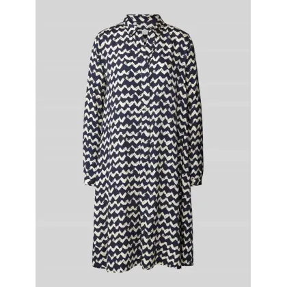 Zdjęcie Sukienka o długości do kolan z wykładanym kołnierzem
