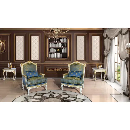 Zdjęcie Elitarny wyjątkowy fotel w stylu antycznym do salonu – Morello Gianpaolo