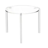 Picture Modern round plexiglass coffee table