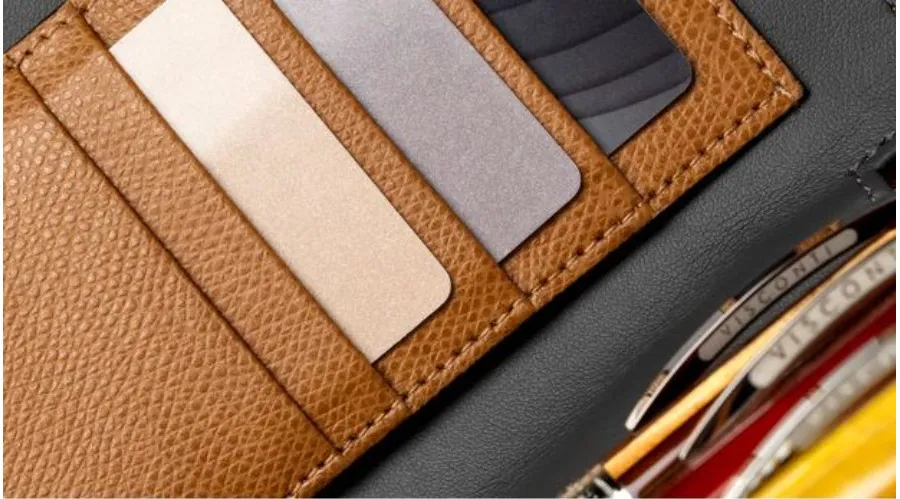 obrazek 4 Eleganckie etui skórzane na przybory piśmiennicze