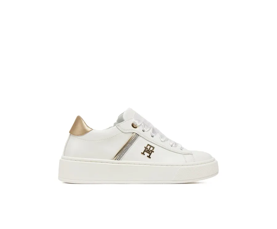 obrazek 1 Tommy Hilfiger Sneakersy Low Cut Lace UP T4A9-33933-0206X048 Biały