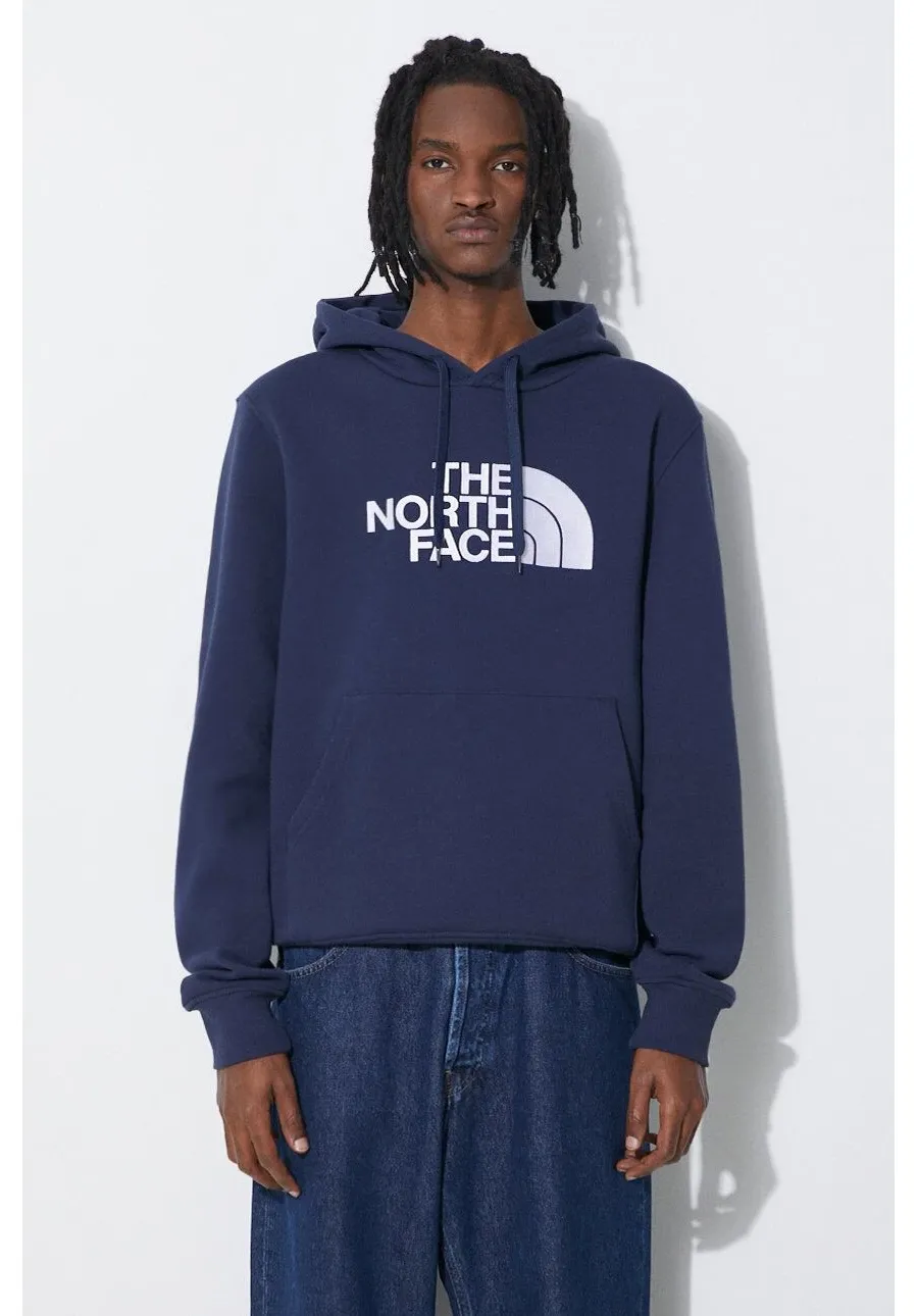obrazek 1 The North Face bluza bawełniana M Drew Peak Pullover Hoodie męska kolor granatowy z kapturem z aplikacją NF00AHJY8K21