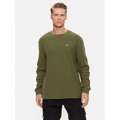Zdjęcie Tommy Jeans Longsleeve DM0DM15041 Zielony Classic Fit