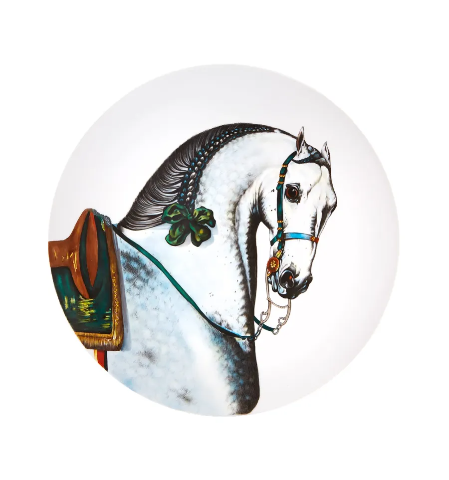 obrazek 1 Talerz wykonany z porcelany z motywem siwego konia – Vista Alegre
