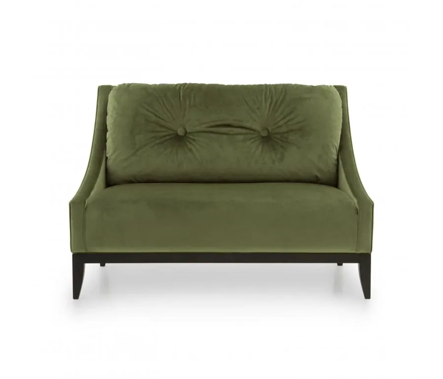 obrazek 2 Zielona elegancka sofa 2-osobowa w stylu nowoczesnym - Sevensedie