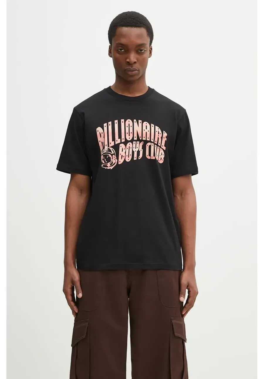 obrazek 1 Billionaire Boys Club t-shirt bawełniany Mountain Fill Arch Logo T-Shirt męski kolor czarny z nadrukiem B25154