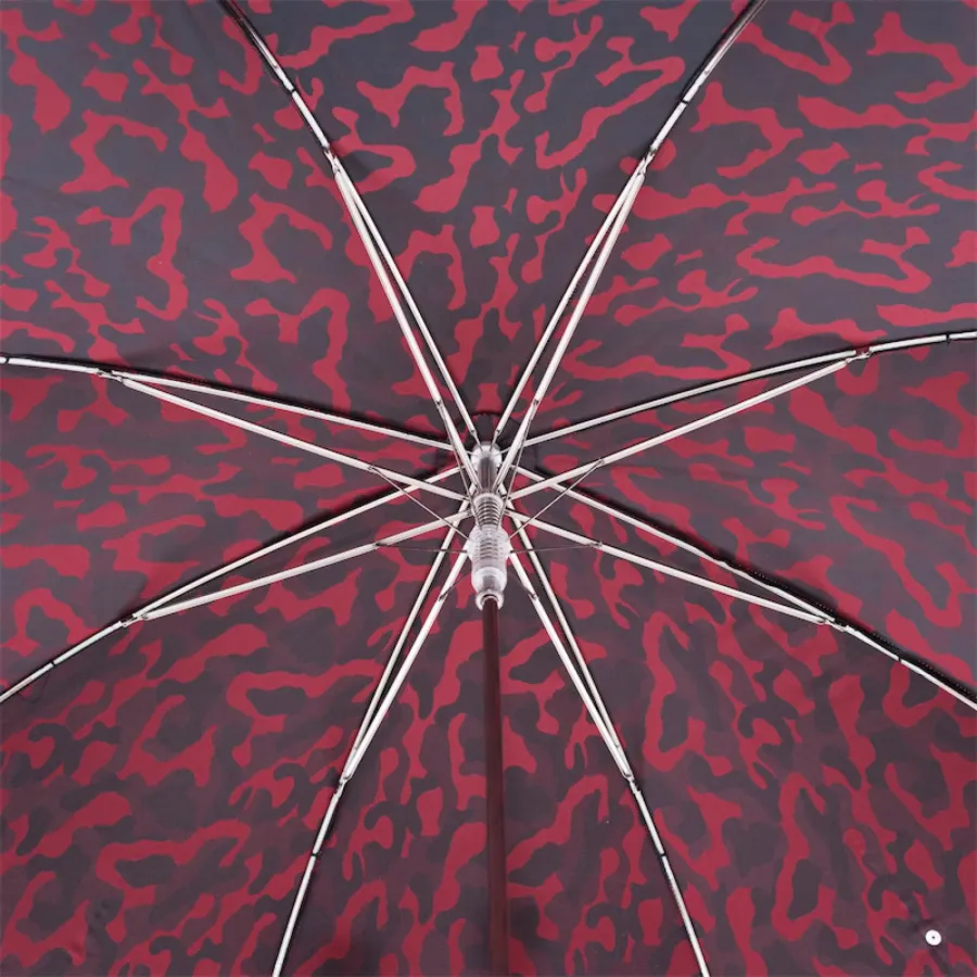obrazek 5 Wyjątkowy parasol męski zdobiony kamuflażowym wzorem z rączką z ćwiekami – Pasotti
