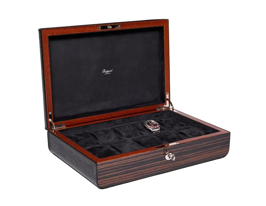 obrazek 4 Drewniane pudełko kolekcjonerskie na dziesięć zegarków